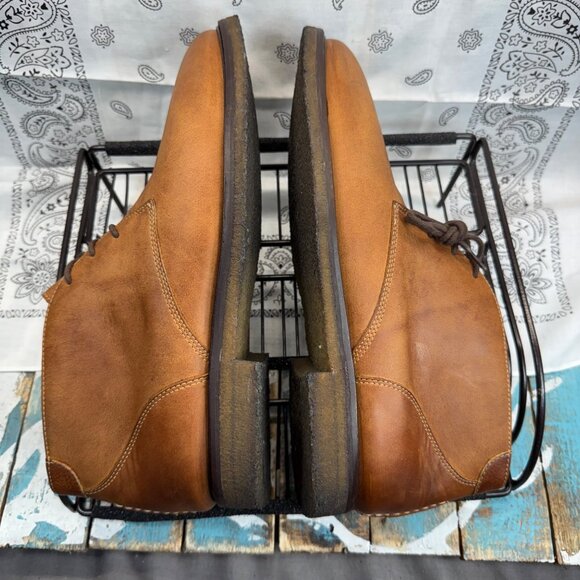 Johnston Murphy 25-2022 Copeland Chukka Boots Brown Leather Men's Size 8M - Picture 6 of 10